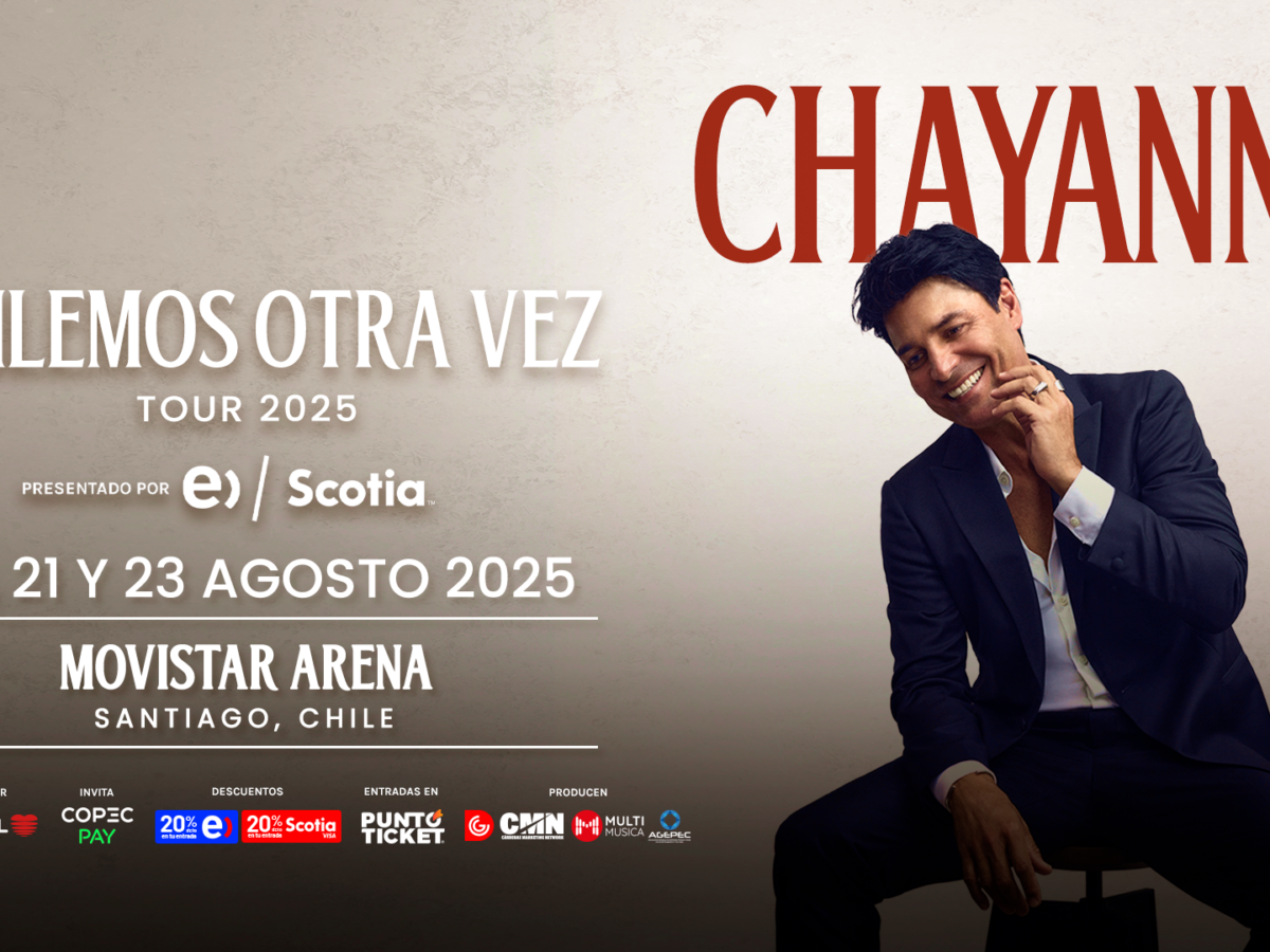 ¡Chayanne vuelve a Chile! El puertorriqueño confirmó tres shows para el 2024 en Santiago