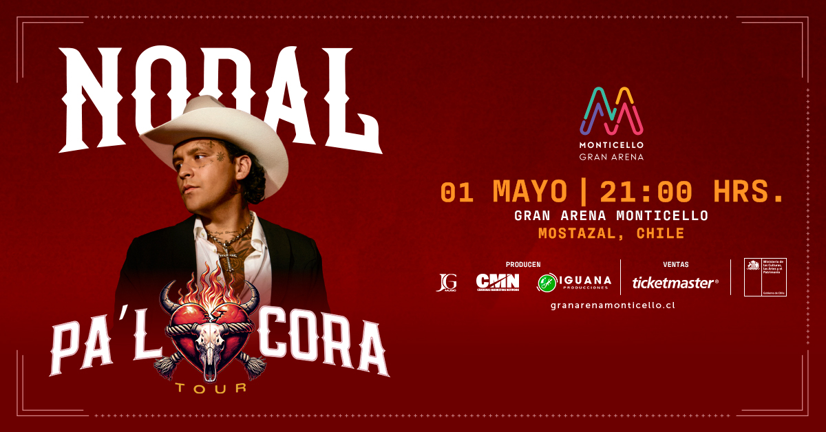 Christian Nodal Gran Arena Monticello