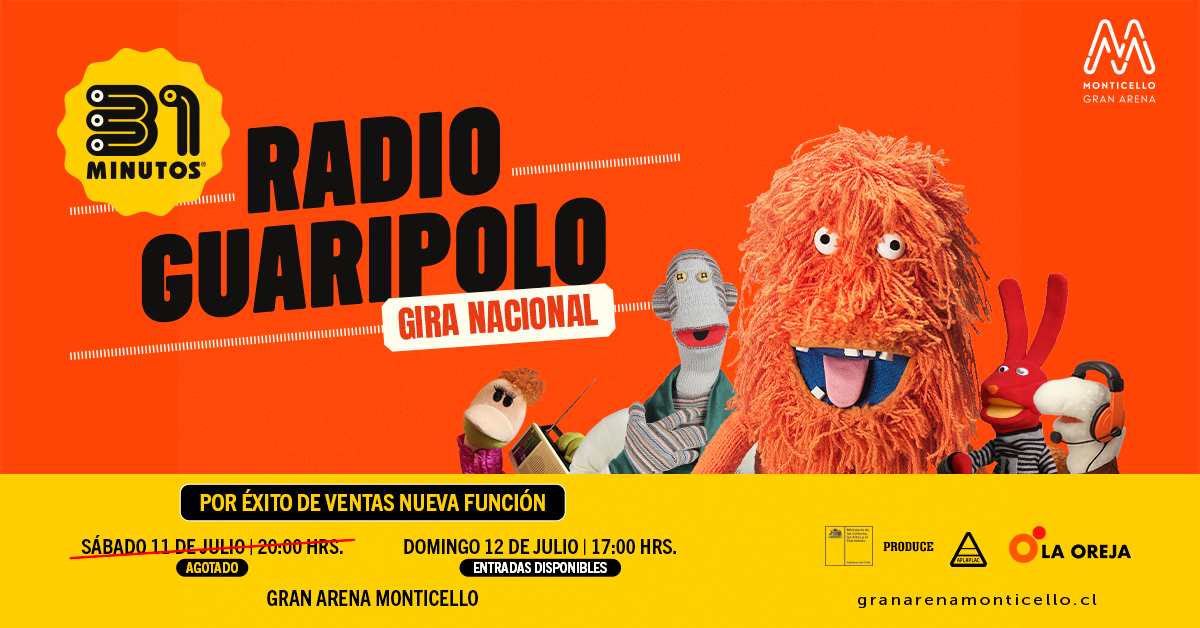 31 Minutos Radio Guaripolo II Gran Arena Monticello