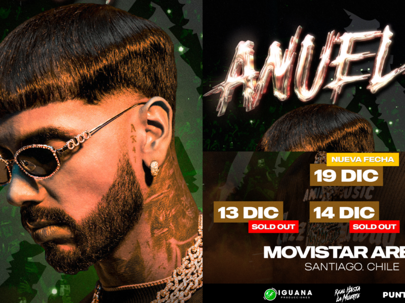 Anuel AA sold out y cuarta fecha Movistar Arena
